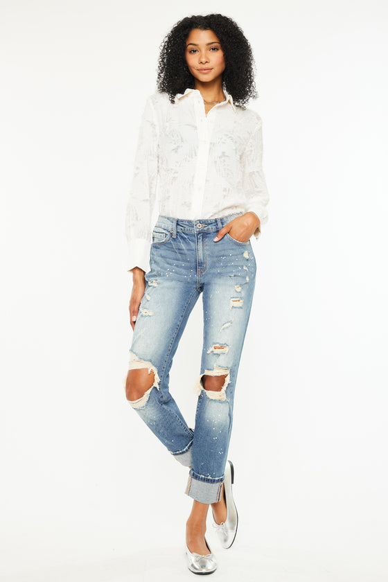 Shelly High Rise Boyfriend Jeans - Official Kancan USA