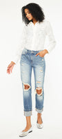 Shelly High Rise Boyfriend Jeans - Official Kancan USA
