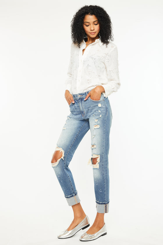 Shelly High Rise Boyfriend Jeans - Official Kancan USA