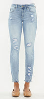 Kaleigh Mid Rise Ankle Skinny Jeans - Official Kancan USA