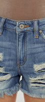 Gizelle Mid Rise Boyfriend Shorts - Official Kancan USA