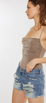 Gizelle Mid Rise Boyfriend Shorts - Official Kancan USA
