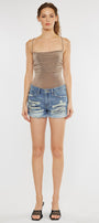 Gizelle Mid Rise Boyfriend Shorts - Official Kancan USA