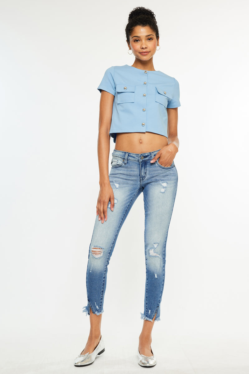 Adell Low Rise Ankle Skinny Jeans - Official Kancan USA