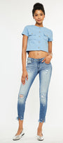 Adell Low Rise Ankle Skinny Jeans - Official Kancan USA