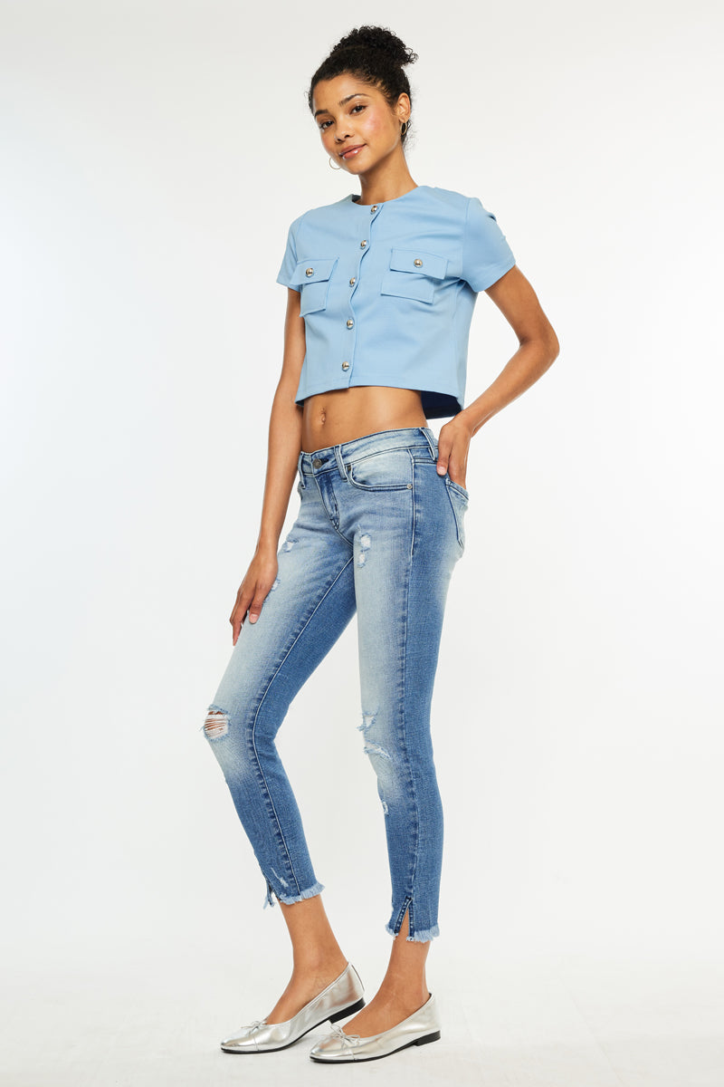 Adell Low Rise Ankle Skinny Jeans - Official Kancan USA