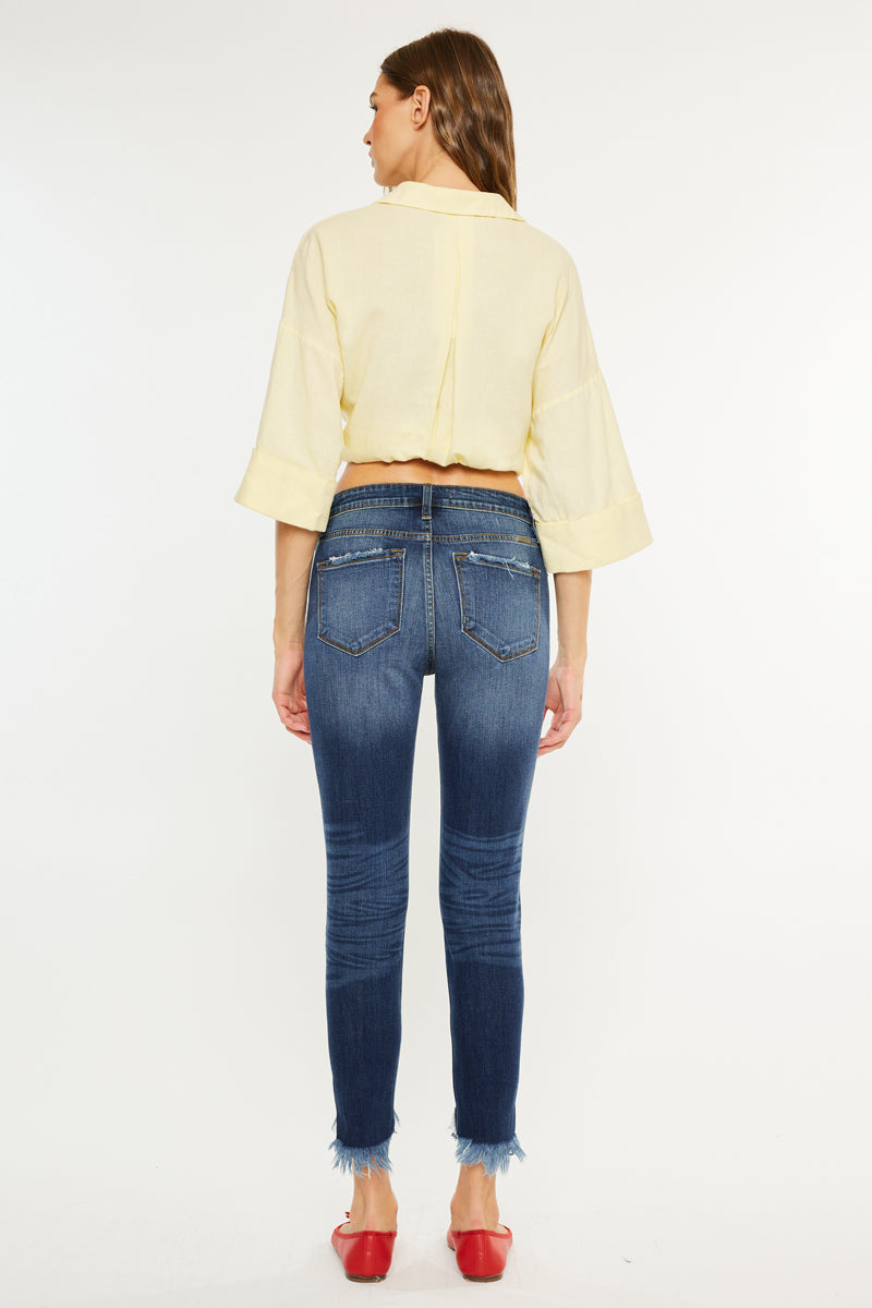 Christina High Rise Ankle Skinny Jeans - Official Kancan USA