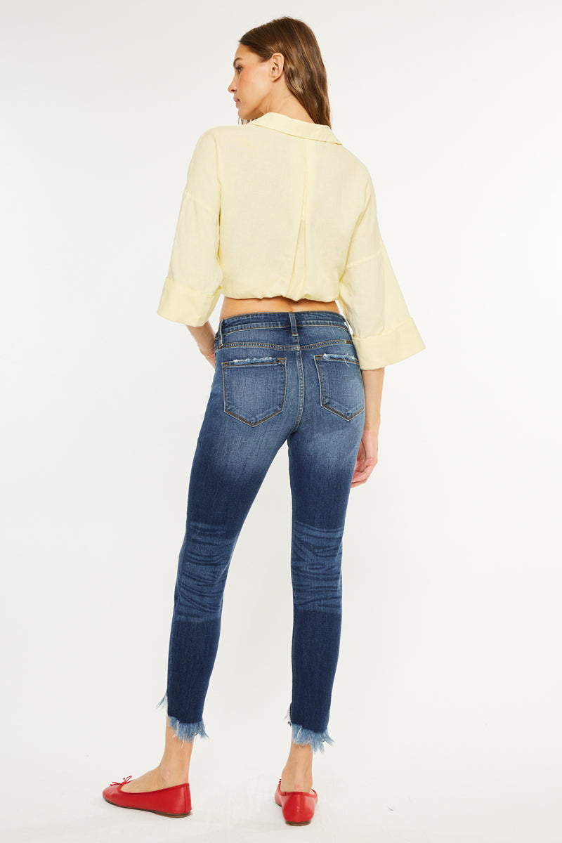 Christina High Rise Ankle Skinny Jeans - Official Kancan USA