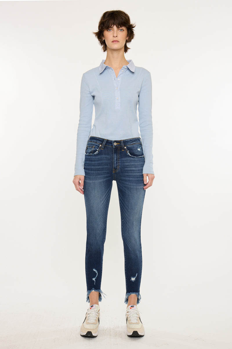 Christina High Rise Ankle Skinny - Official Kancan USA