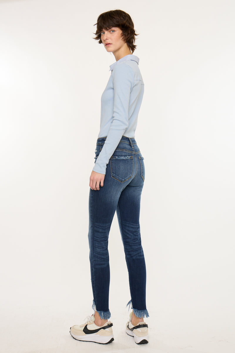 Christina High Rise Ankle Skinny - Official Kancan USA