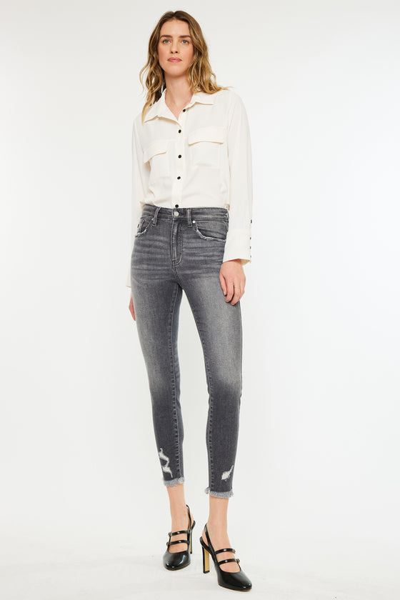 Shyla High Rise Ankle Skinny Jeans - Official Kancan USA