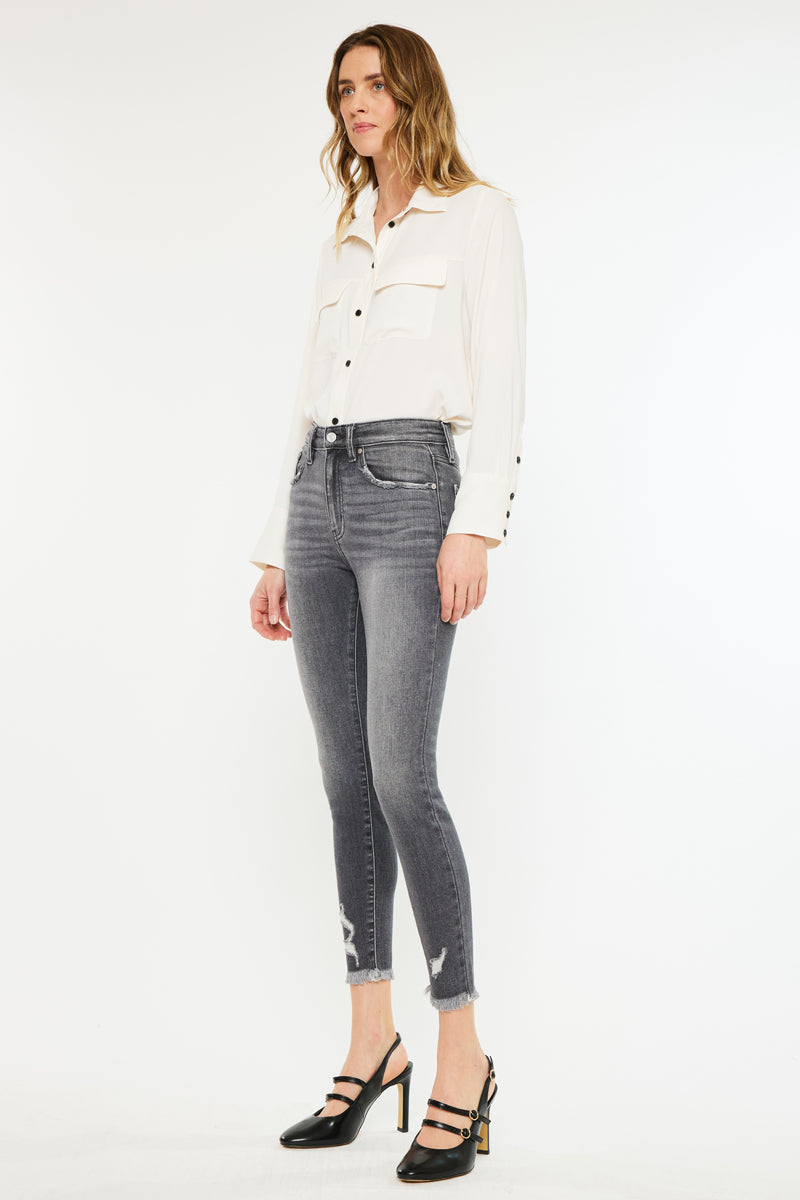 Shyla High Rise Ankle Skinny Jeans - Official Kancan USA