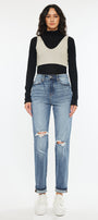 Jinny High Rise Mom Jeans - Official Kancan USA