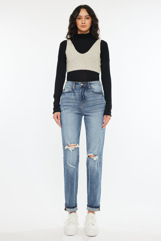 Jinny High Rise Mom Jeans - Official Kancan USA
