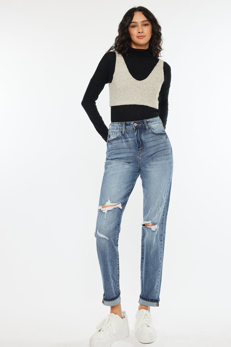 Jinny High Rise Mom Jeans - Official Kancan USA