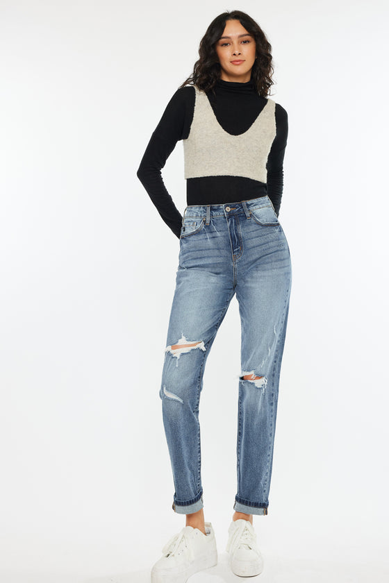 Jinny High Rise Mom Jeans - Official Kancan USA