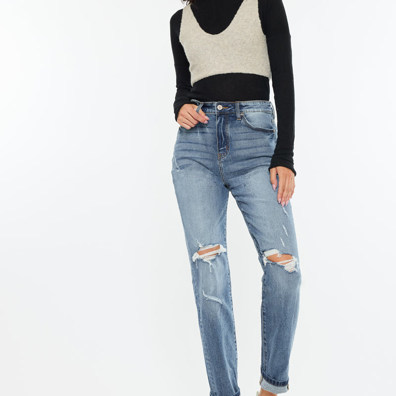 Jinny High Rise Mom Jeans - Official Kancan USA