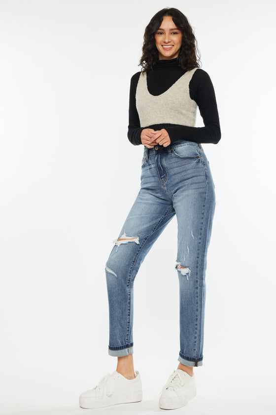 Jinny High Rise Mom Jeans - Official Kancan USA