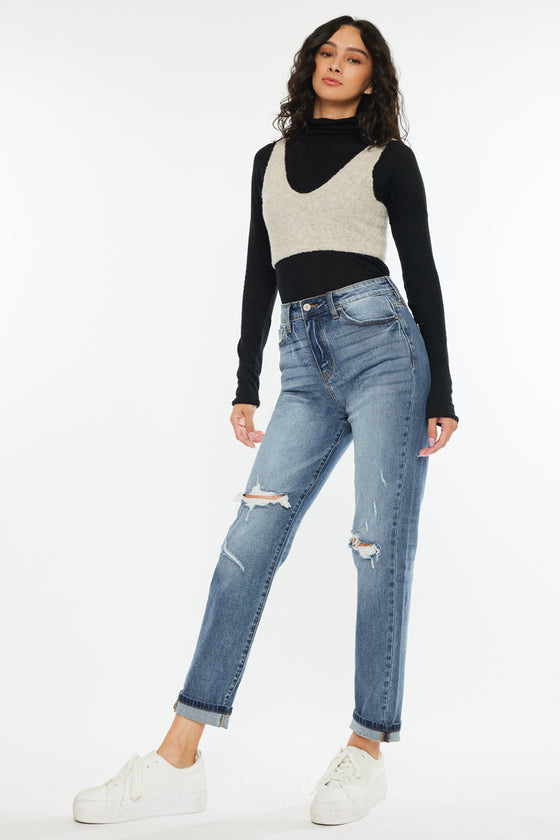 Jinny High Rise Mom Jeans - Official Kancan USA