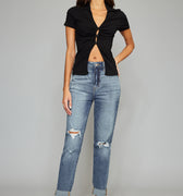 Jinny High Rise Mom Jeans - Official Kancan USA