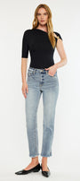 Muffy High Rise Straight Leg Jeans - Official Kancan USA