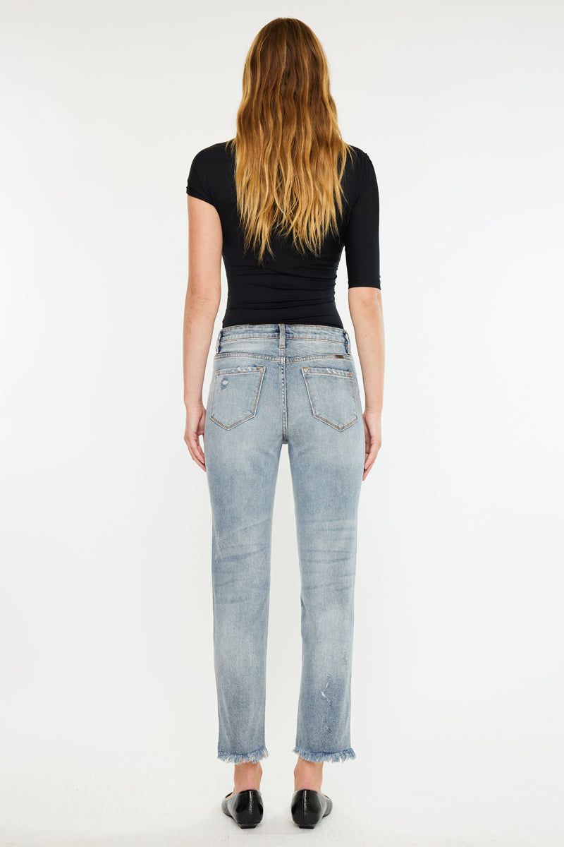 Muffy High Rise Straight Leg Jeans - Official Kancan USA