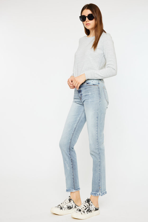 Muffy High Rise Straight Leg Jeans - Official Kancan USA