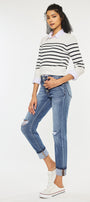 Emmett High Rise Skinny Straight Jeans - Official Kancan USA