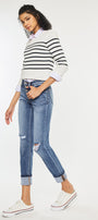 Emmett High Rise Skinny Straight Jeans - Official Kancan USA