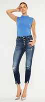 Karlee High Rise Ankle Skinny Jeans - Official Kancan USA