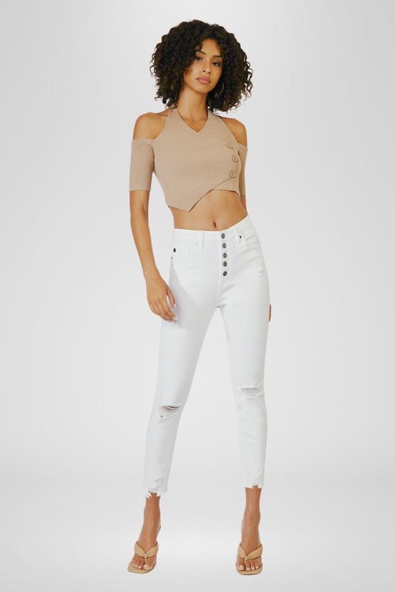 Karlee High Rise Ankle Skinny Jeans - Official Kancan USA