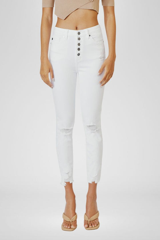 Karlee High Rise Ankle Skinny Jeans - Official Kancan USA