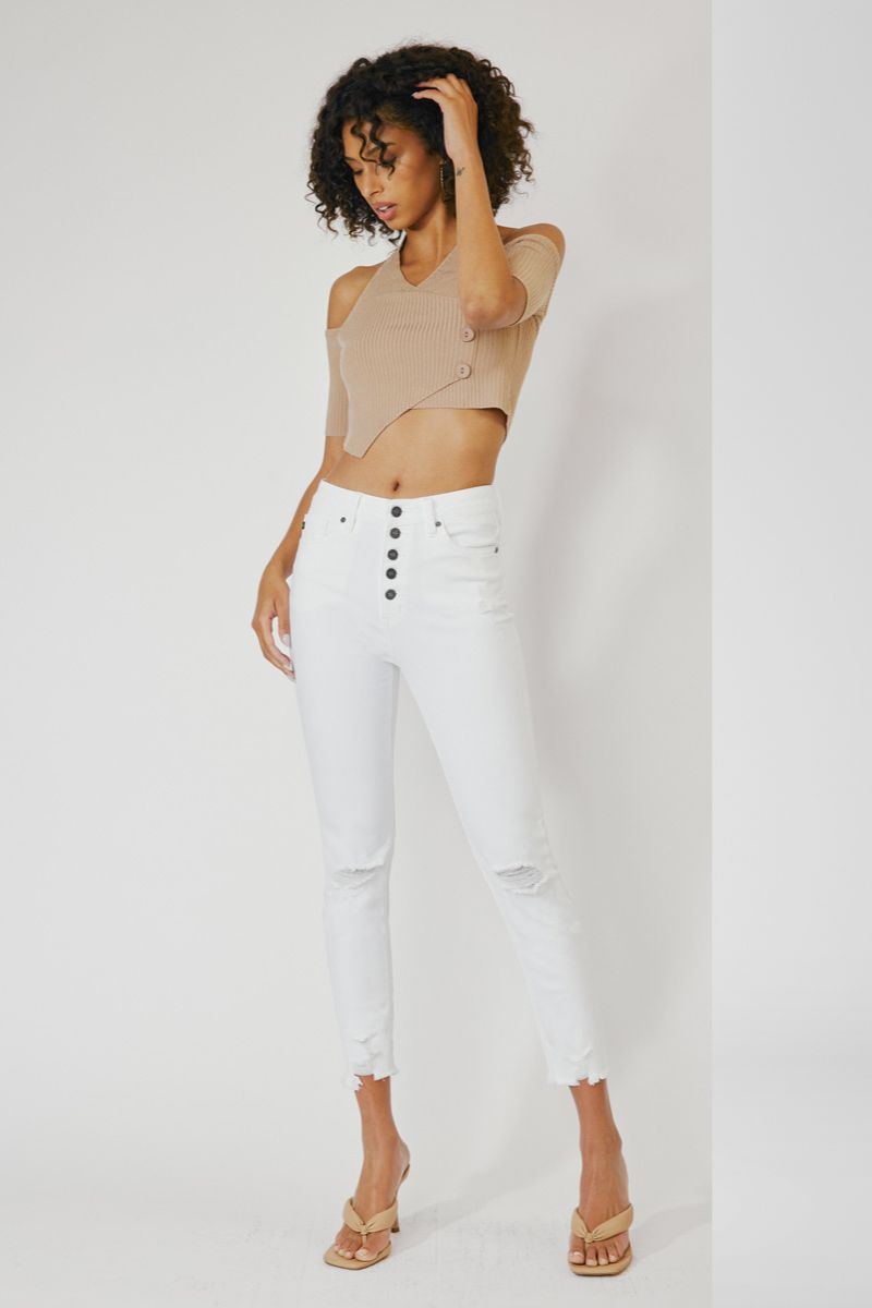 Karlee High Rise Ankle Skinny Jeans - Official Kancan USA