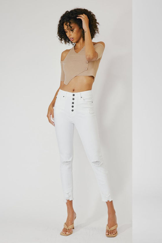 Karlee High Rise Ankle Skinny Jeans - Official Kancan USA