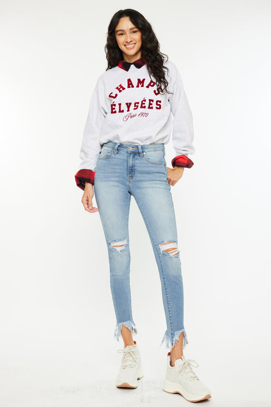 Delilah High Rise Ankle Skinny Jeans - Official Kancan USA