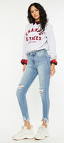 Delilah High Rise Ankle Skinny Jeans - Official Kancan USA