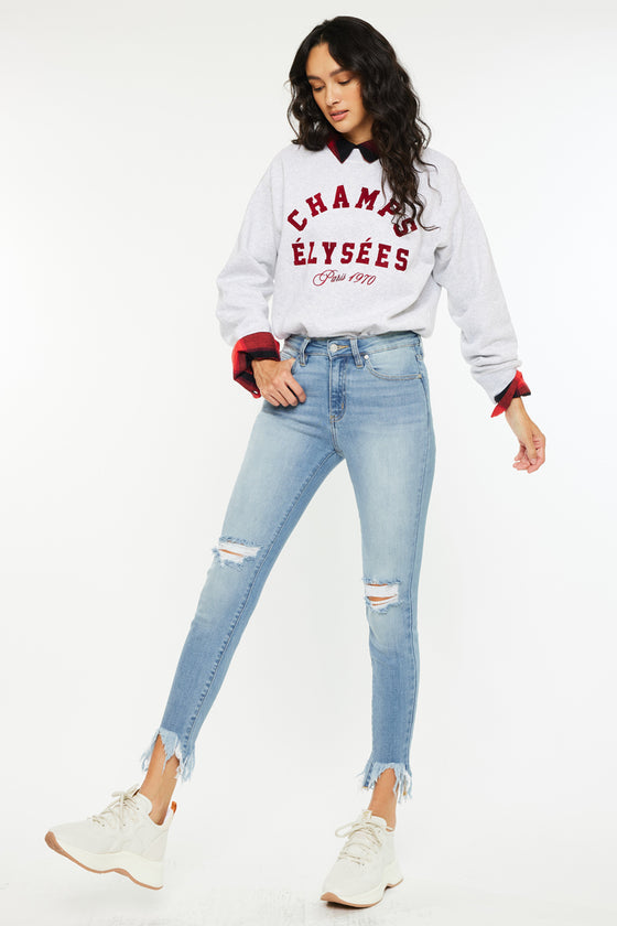 Delilah High Rise Ankle Skinny Jeans - Official Kancan USA