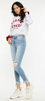 Delilah High Rise Ankle Skinny Jeans - Official Kancan USA