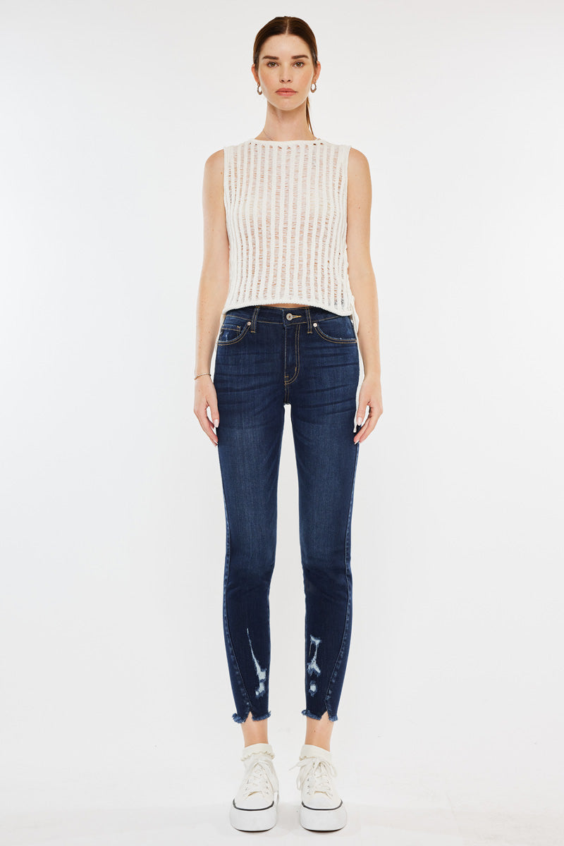 Dyana Mid Rise Ankle Skinny Jeans - Official Kancan USA