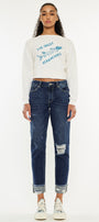 Bernice High Rise Boyfriend Jeans - Official Kancan USA