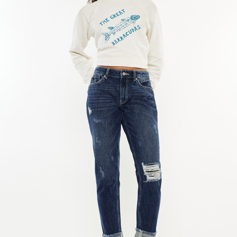 Bernice High Rise Boyfriend Jeans - Official Kancan USA