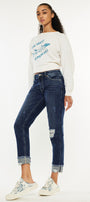 Bernice High Rise Boyfriend Jeans - Official Kancan USA