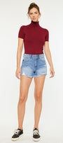 Farah High Rise Mom Shorts - Official Kancan USA
