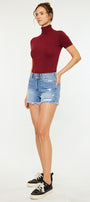 Farah High Rise Mom Shorts - Official Kancan USA