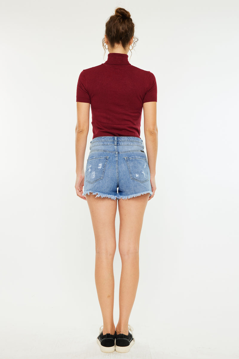 Farah High Rise Mom Shorts - Official Kancan USA