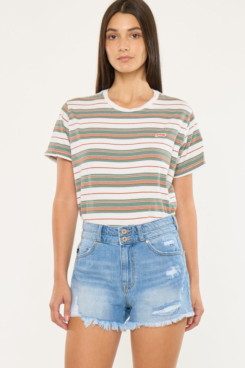 Farah Essentials High Rise Mom Shorts