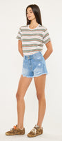 Farah Essentials High Rise Mom Shorts - Official Kancan USA