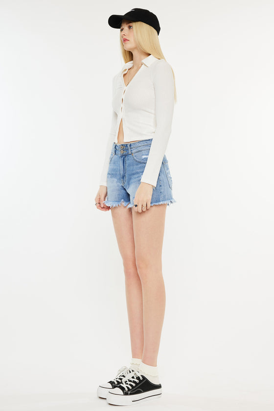 Farah High Rise Mom Shorts - Official Kancan USA