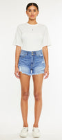 Farah High Rise Mom Shorts - Official Kancan USA