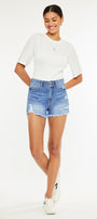 Farah High Rise Mom Shorts - Official Kancan USA